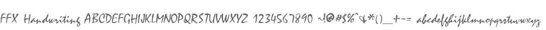 FFX Handwriting