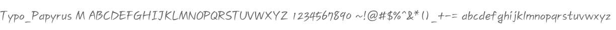 Typo_Papyrus M