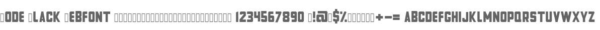 Code Black Webfont