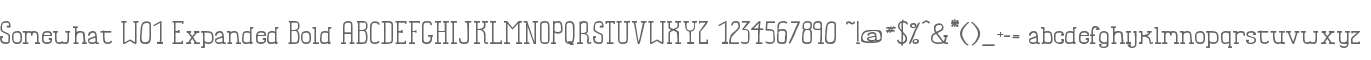 Somewhat W01 Expanded Bold
