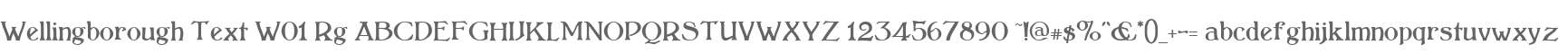 Wellingborough Text W01 Rg