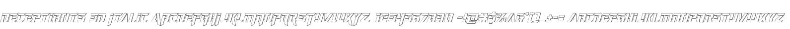 Deceptibots 3D Italic