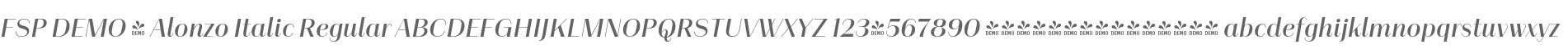 FSP DEMO - Alonzo Italic