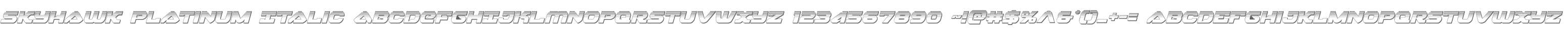 Skyhawk Platinum Italic