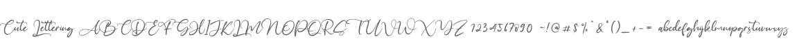 Cute Lettering