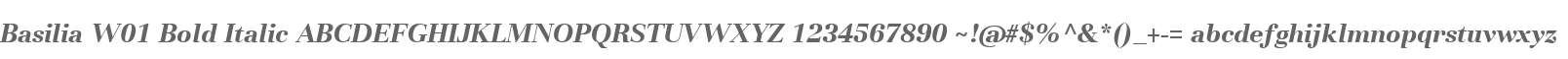 Basilia W01 Bold Italic