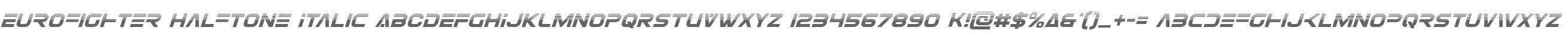 Eurofighter Halftone Italic