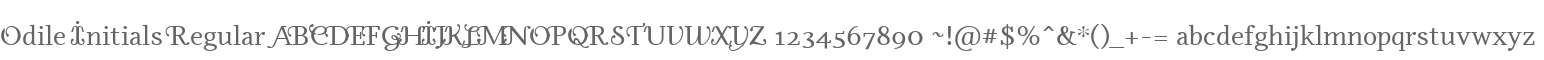 Odile Initials Regular