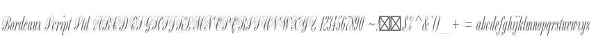 Bordeaux Script Std