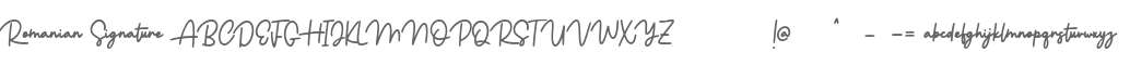 Romanian Signature