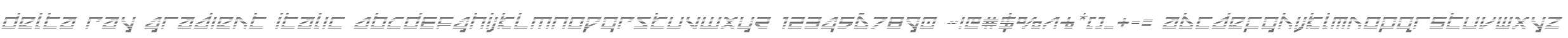 Delta Ray Gradient Italic