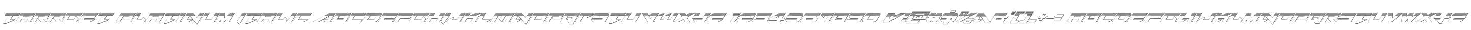 Tarrget Platinum Italic