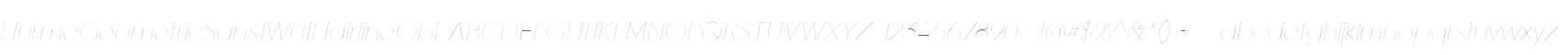 HurmeGeometricSans1W01HairlineObl