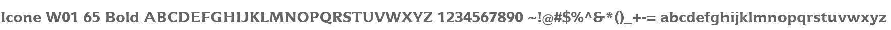 Icone W01 65 Bold