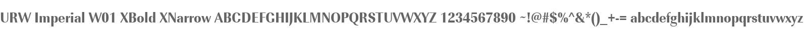 URW Imperial W01 XBold XNarrow