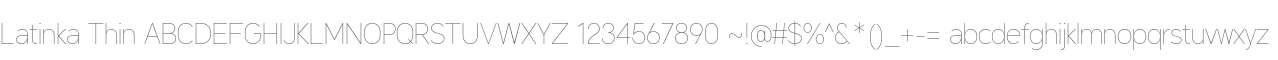 Latinka-Thin