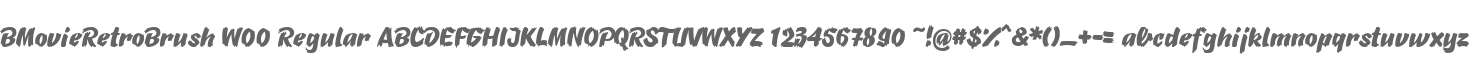 BMovieRetroBrush W00 Regular