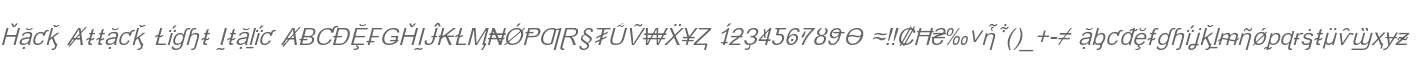 Hack Attack Light Italic