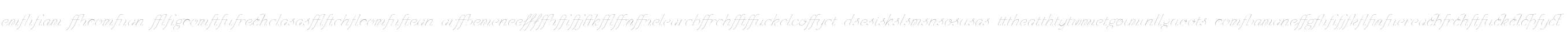 Chic Hand LigaturesW00LtSlanted