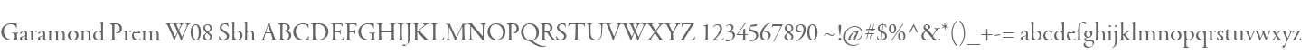 Garamond Prem W08 Sbh