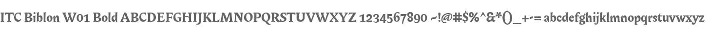 ITC Biblon W01 Bold