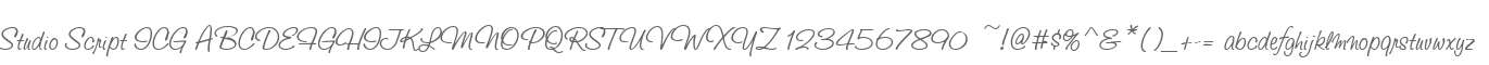 Studio Script ICG