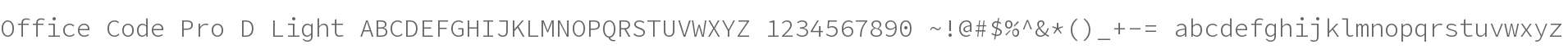 Office Code Pro D Light