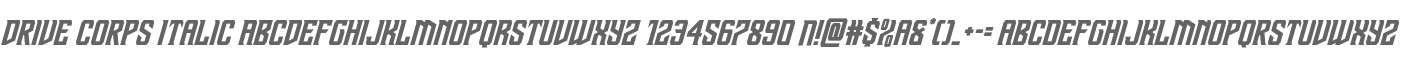 Drive Corps Italic
