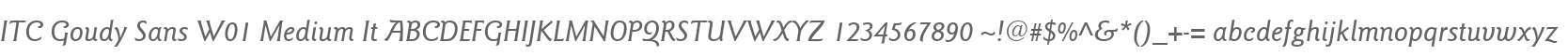 ITC Goudy Sans W01 Medium It