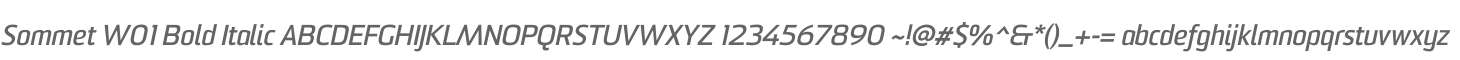Sommet W01 Bold Italic