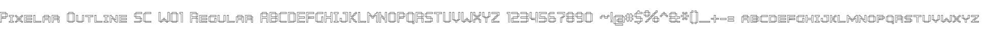 Pixelar Outline SC W01 Regular