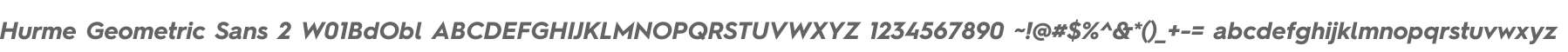 Hurme Geometric Sans 2 W01BdObl