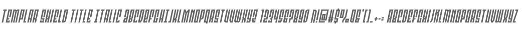 Templar Shield Title Italic