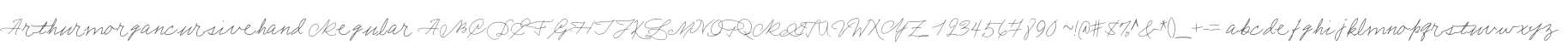 Arthurmorgancursivehand Regular
