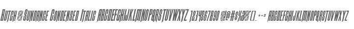 Butch & Sundance Condensed Italic