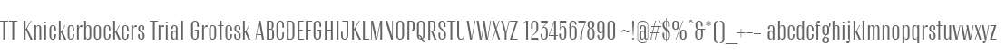 TT Knickerbockers Trial Grotesk