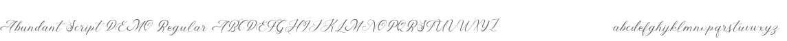 Abundant Script DEMO Regular
