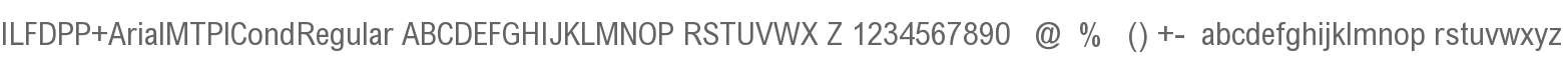 ILFDPP+ArialMTPlCondRegular