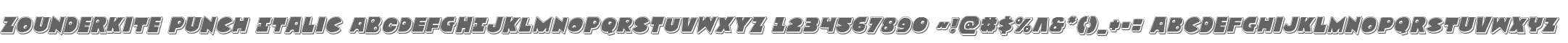 Zounderkite Punch Italic