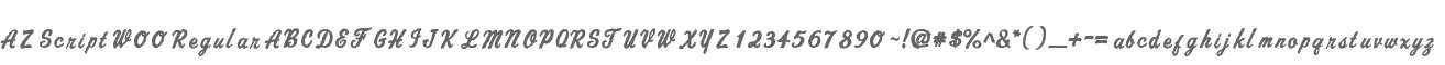AZ Script W00 Regular
