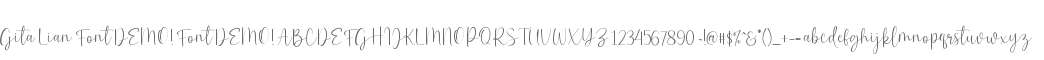 Gita Lian Font DEMO! Font DEMO!
