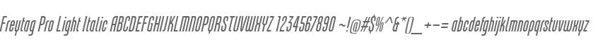 Freytag Pro Light Italic