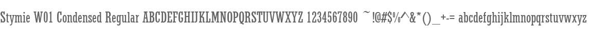 Stymie W01 Condensed Regular