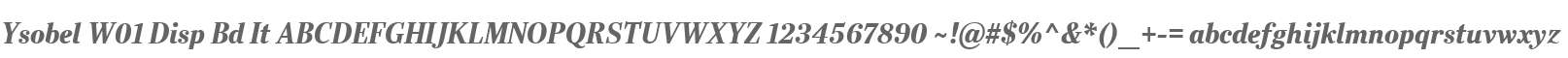 Ysobel W01 Disp Bd It