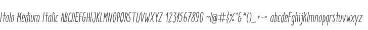 Italo Medium Italic