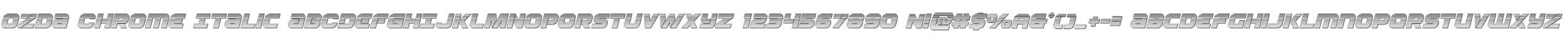 Ozda Chrome Italic