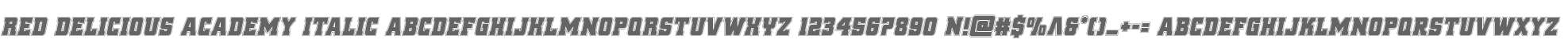 Red Delicious Academy Italic