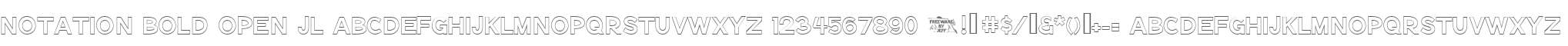 Notation Bold Open JL