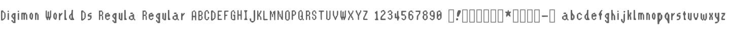 Digimon World Ds Regular Font