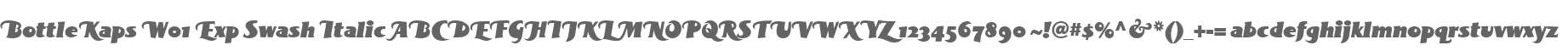 BottleKaps W01 Exp Swash Italic